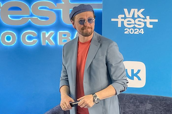 Сергей Безруков на пресс-конференции VK Fest -2024 в Лужниках