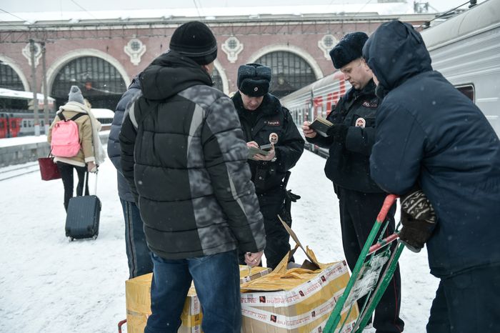  Работа Полиции на Казанском вокзале