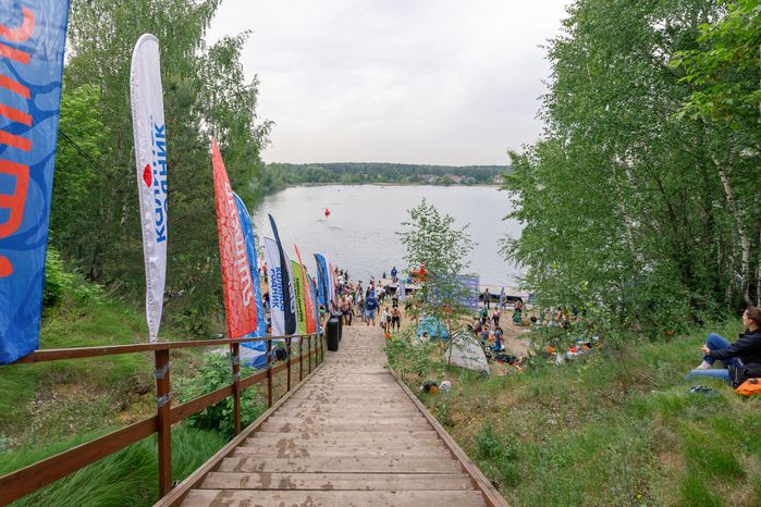 Заплыв на открытой воде Swimcup на Кореневском карьере в Люберцах