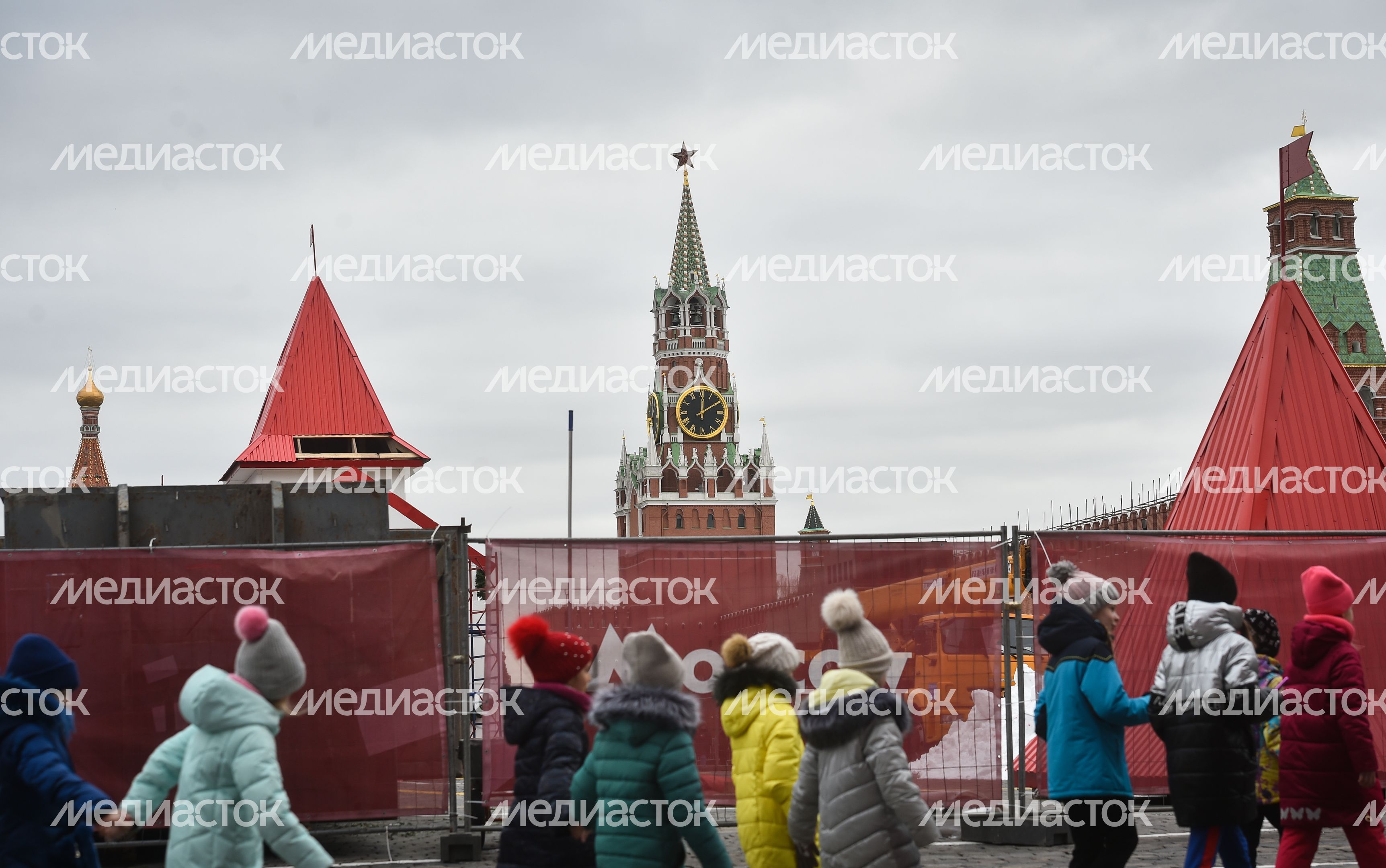 Городская жизнь в Москве в марте
