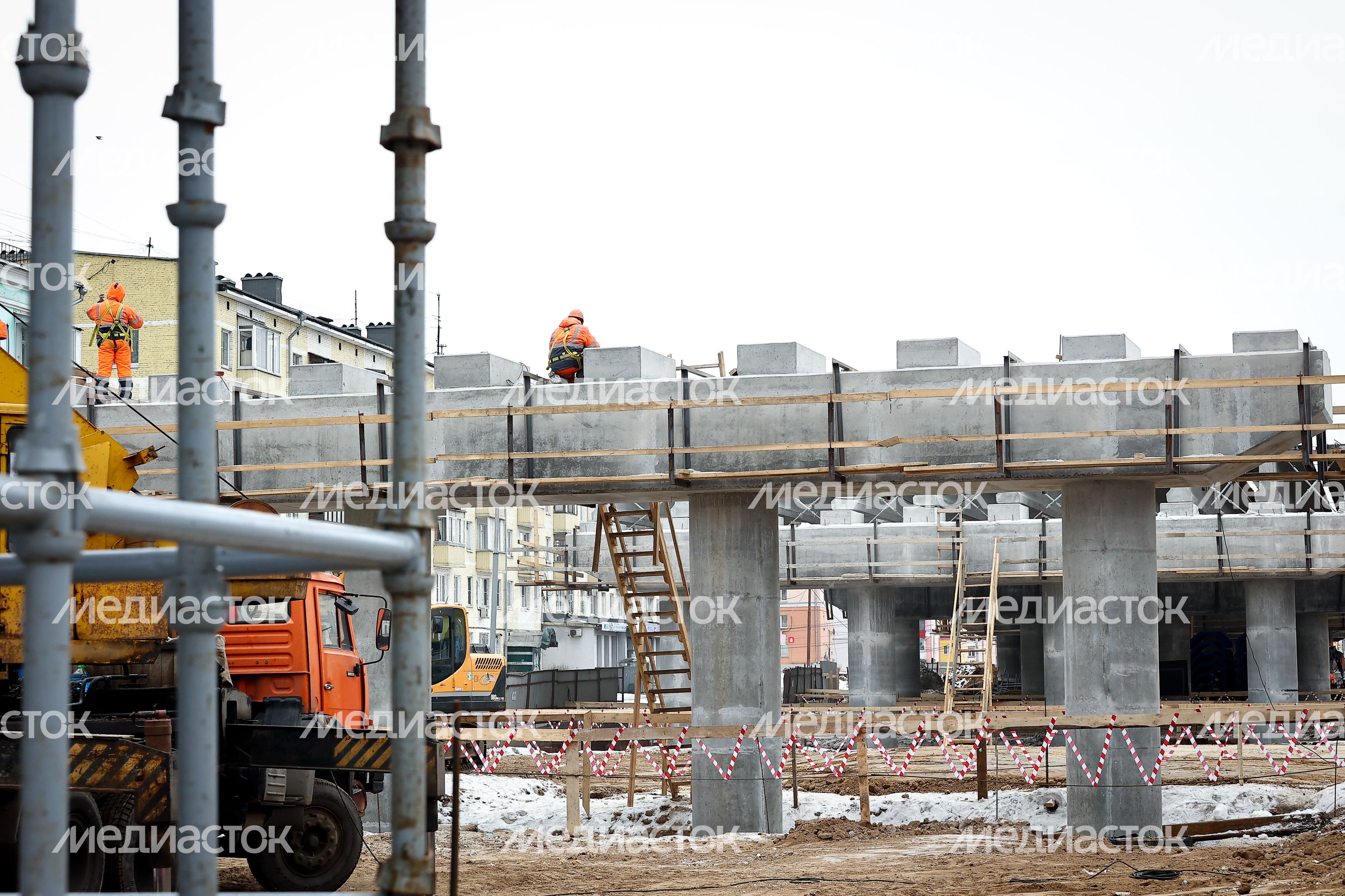 Проверка губернатором строительства эстакады в Люберцах