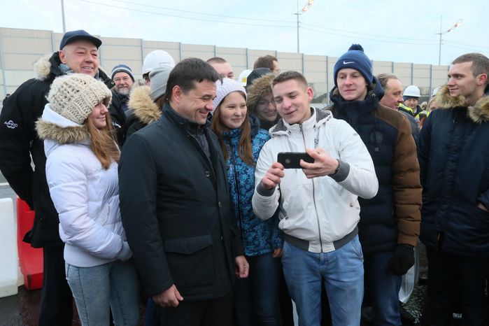 Открытие путепровода на 20-м километре Носовихинского шоссе