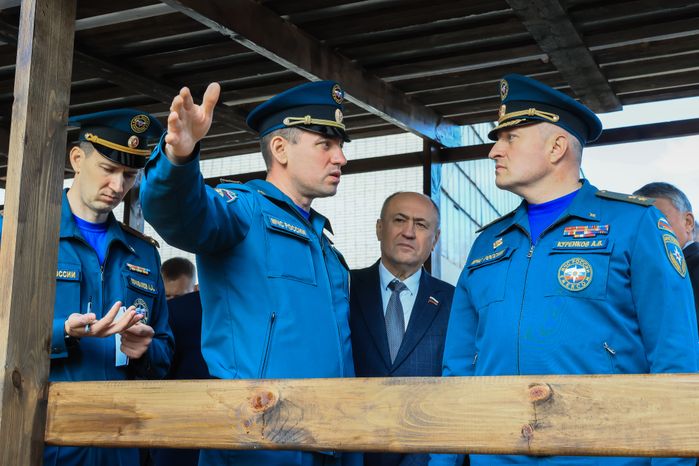 Открытие Всероссийской тренировки по гражданской обороне с участием Андрея Воробьева
