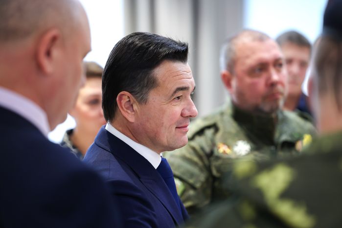 Награждение добровольцев из отряда «БАРС» Губернатором Подмосковья