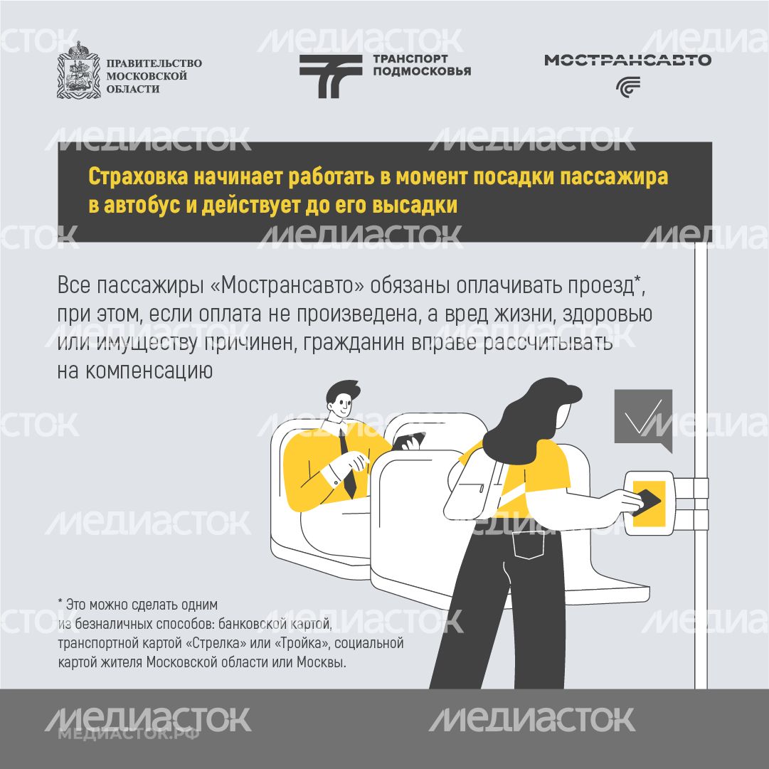 Пассажиры автобусов Мострансавто застрахованы квадрат 03