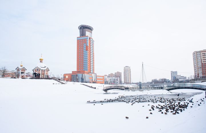 Зимние виды города Щелково