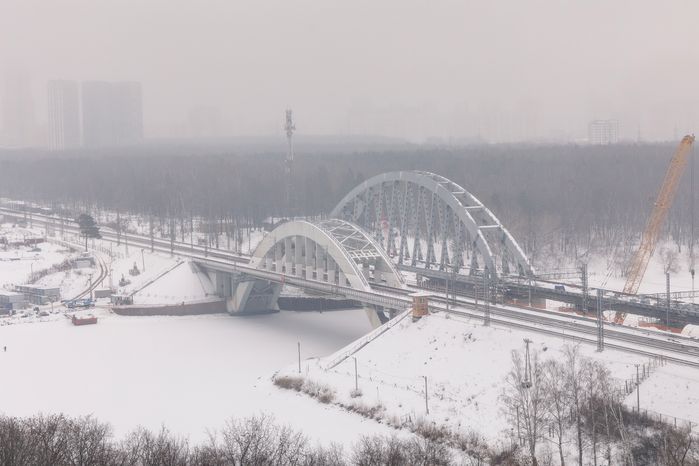 Железнодорожный мост в Химках