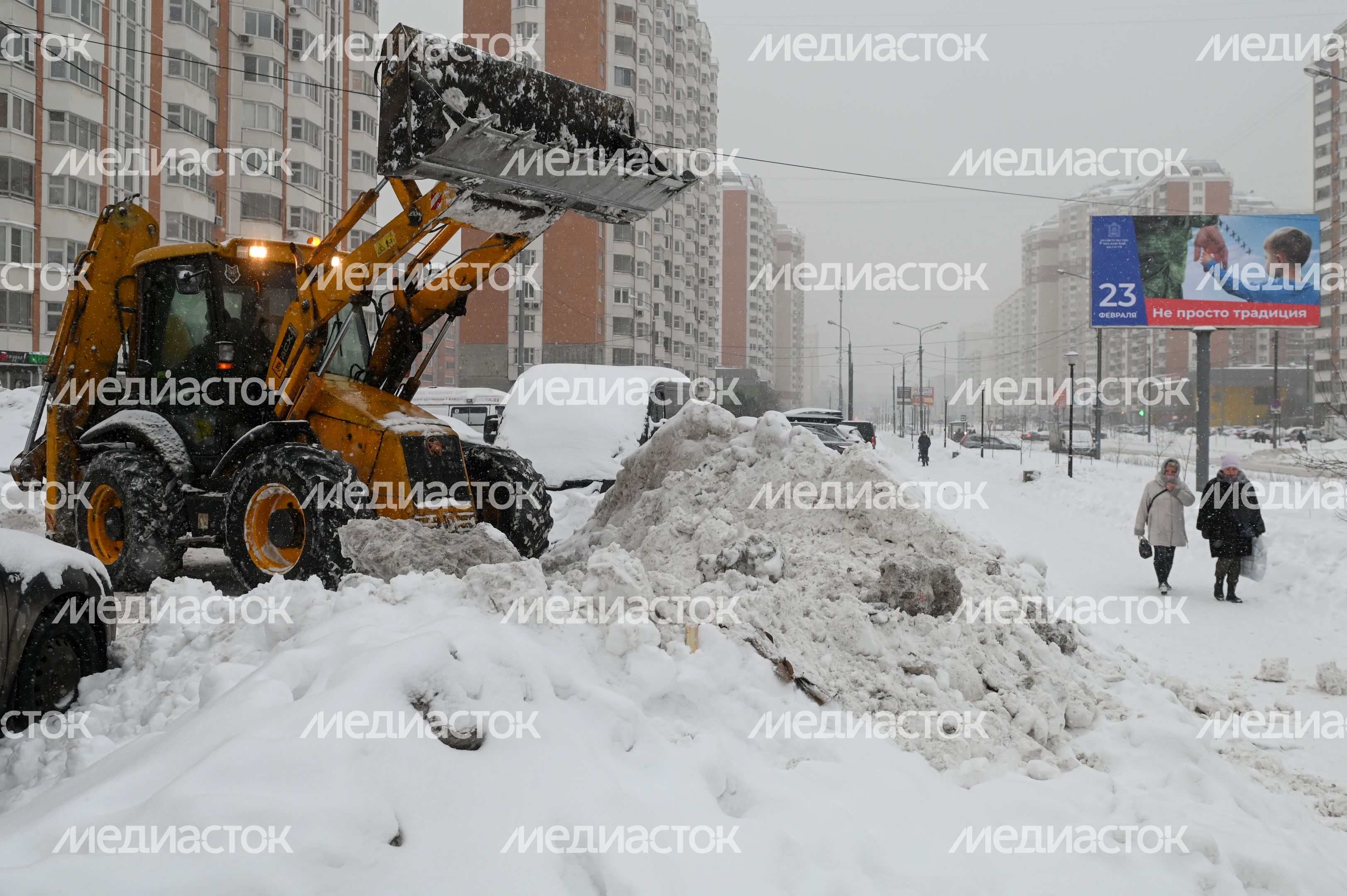 Снегопад в Люберцах