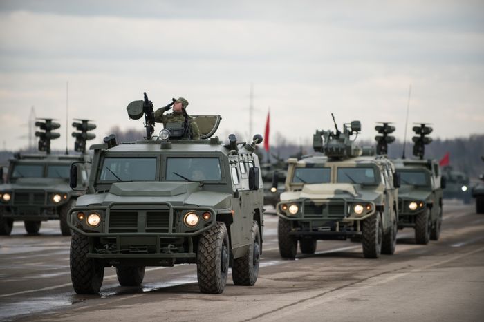 Репетиция Парада Победы в Алабино