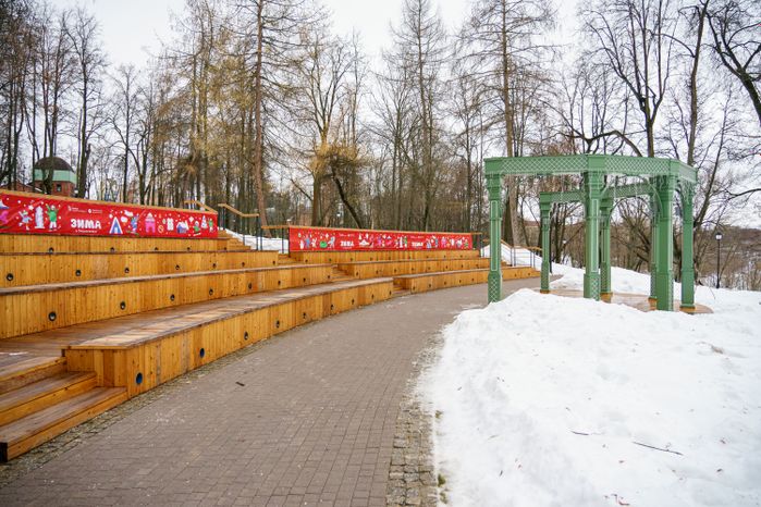 Раменский городской парк культуры и отдыха зимой