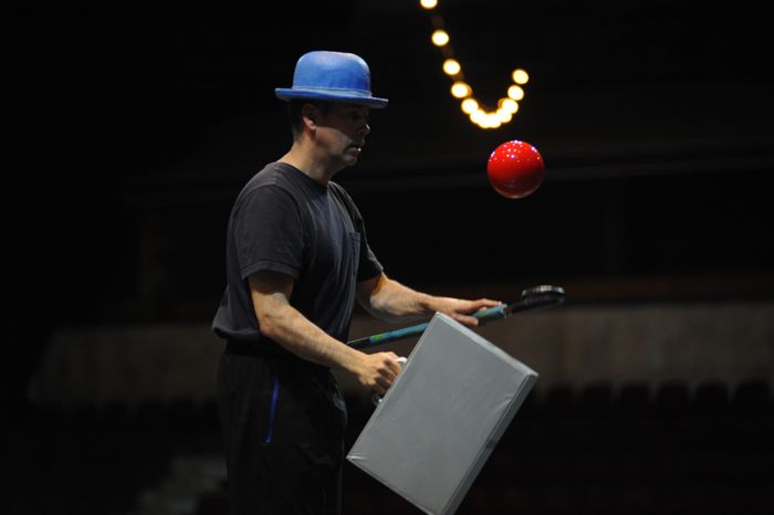 Репетиция шоу театра Cirque du Soleil