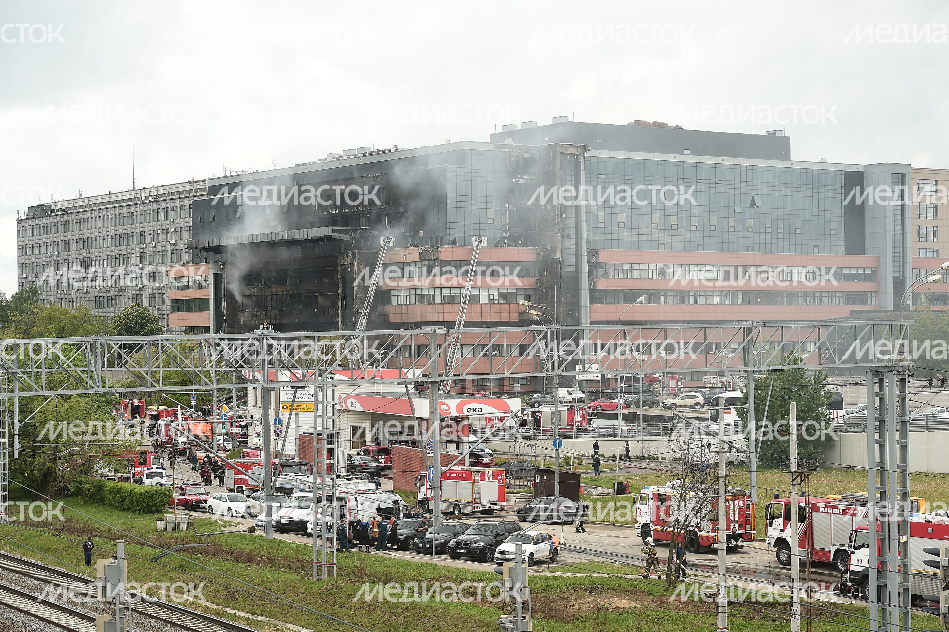 Пожар в бизнес‑центре «Гранд Сетунь плаза» в Москве Пожар в бизнес‑центре «Гранд Сетунь плаза» в Москве
