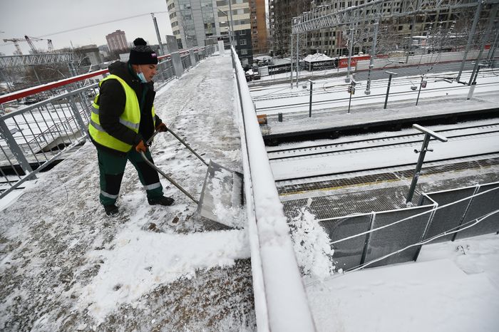 Снежная погода в Москве