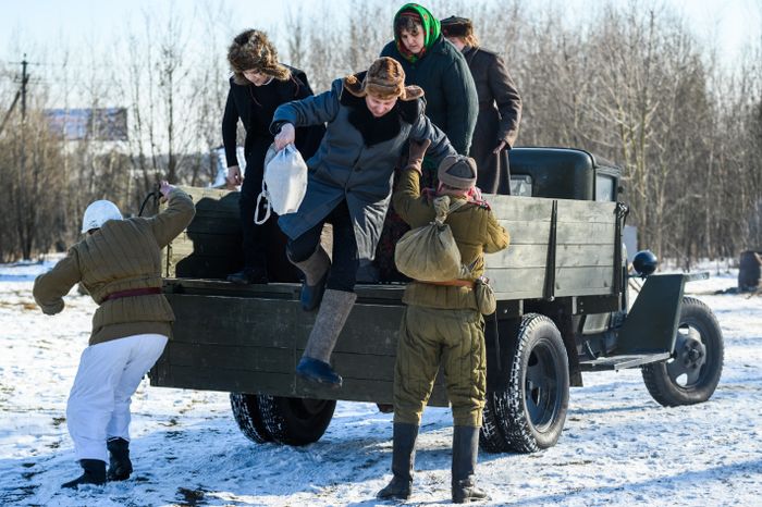 Военно-историческая реконструкция в музее танка Т-34 в Мытищах