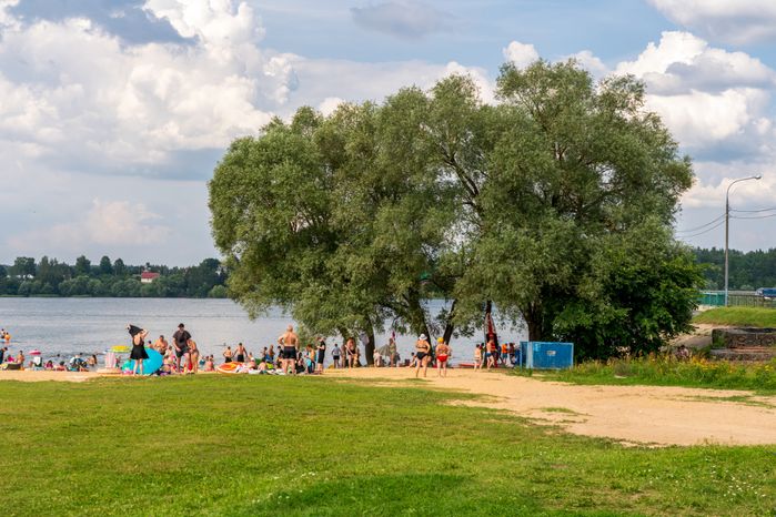 «Ice пляж» на Озеринском водохранилище в Рузе