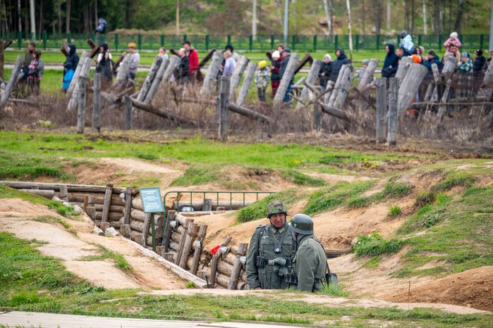 Военно-историческая реконструкция «Штурм Кенигсберга» в День Победы в парке «Патриот» Одинцовского округа