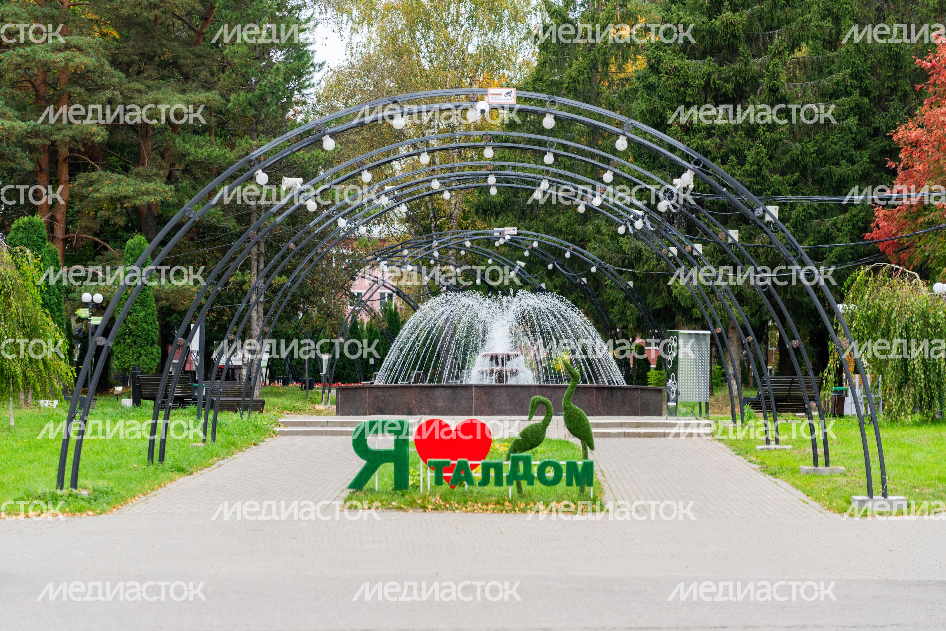 Фонтан в парке культуры и отдыха «Победа» в Талдоме Фонтан в парке культуры и отдыха «Победа» в Талдоме