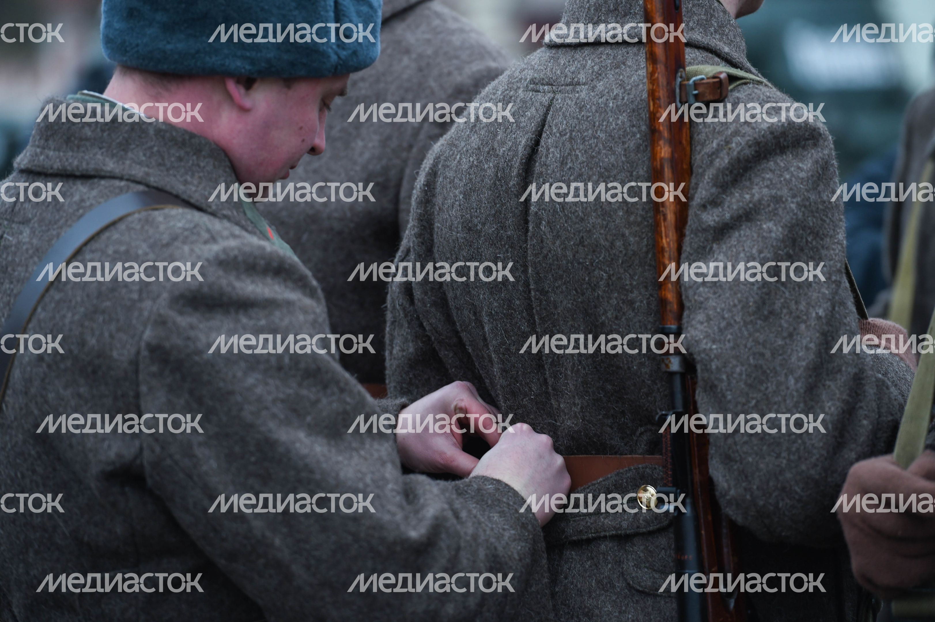 Торжественный марш в честь парада 1941 года на Красной площади в Москве