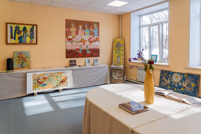 Детская школа мозаики священника Димитрия Котова в Культурном центре «Красный Арт» в Лобне после ремонта