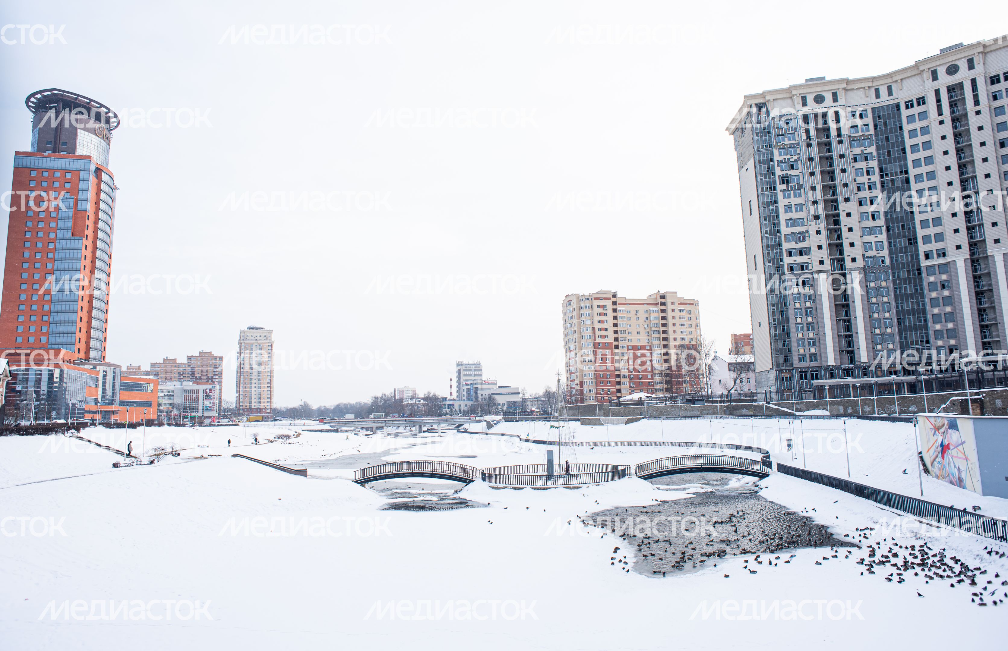 Зимние виды города Щелково