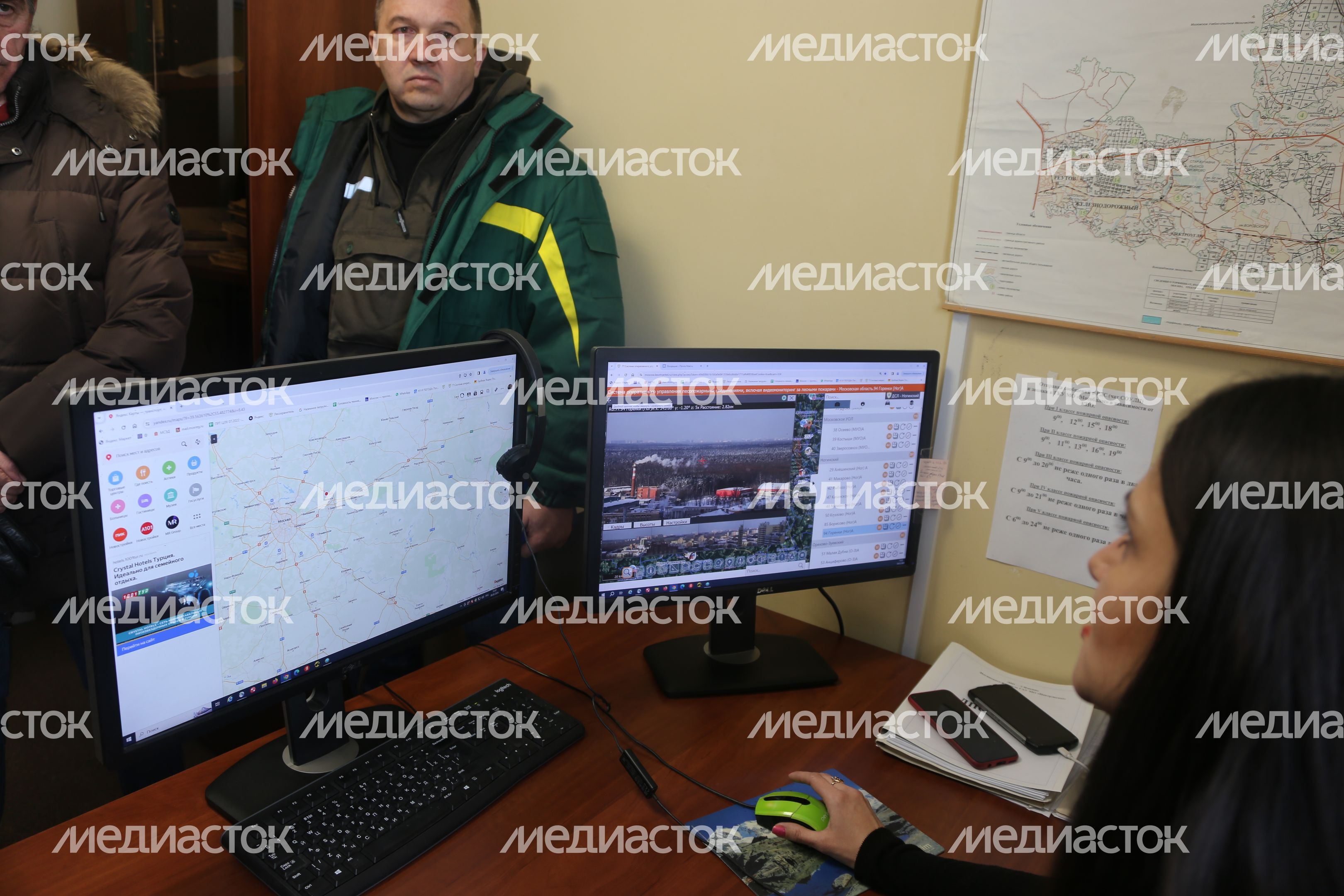 Совещание Мурашова в Ногинском лесничестве и осмотр ЛПС
