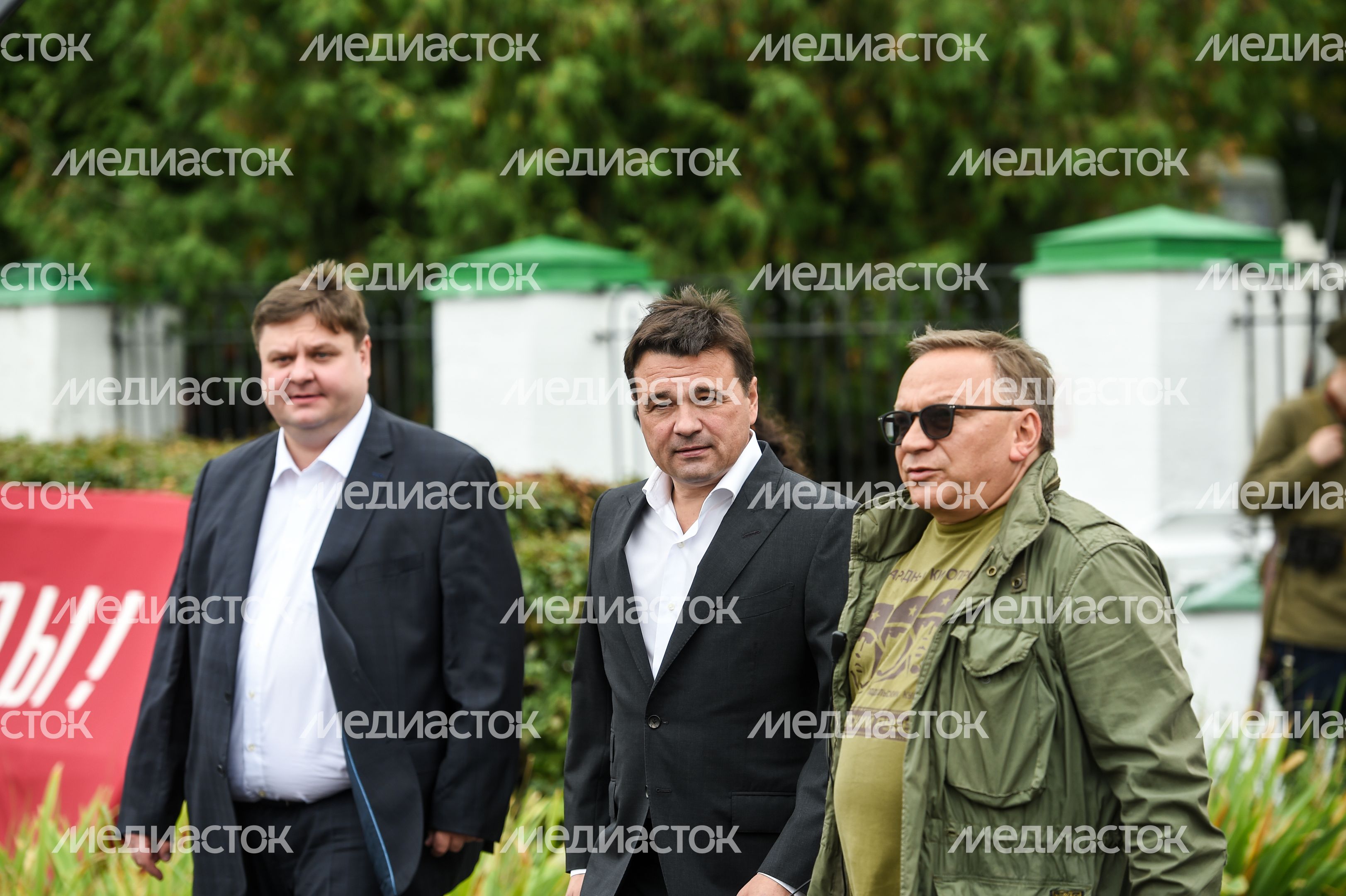 Андрей Воробьев посетил съемочную площадку фильма Ильинский Рубеж
