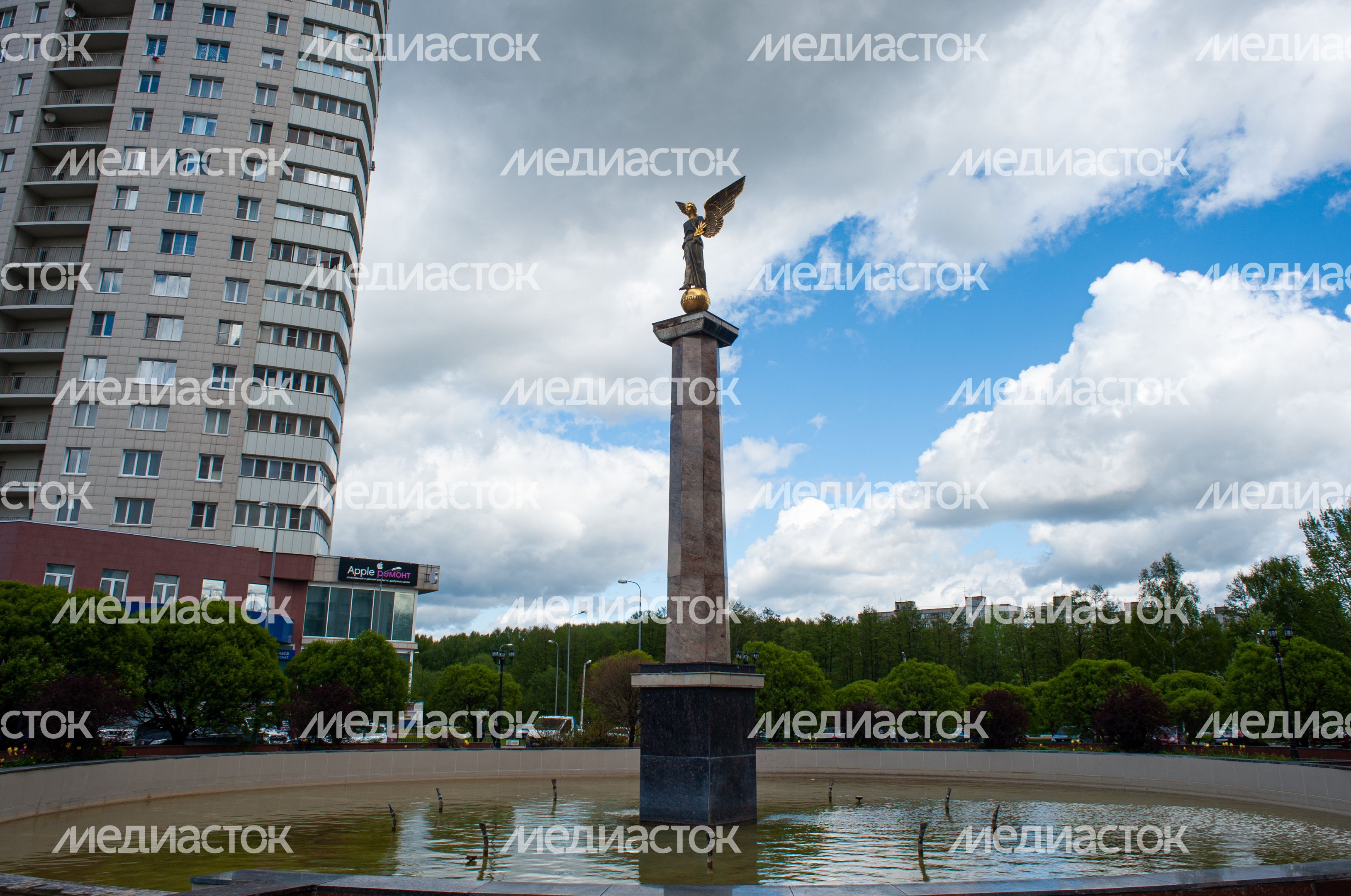 Весенние виды города Пушкино