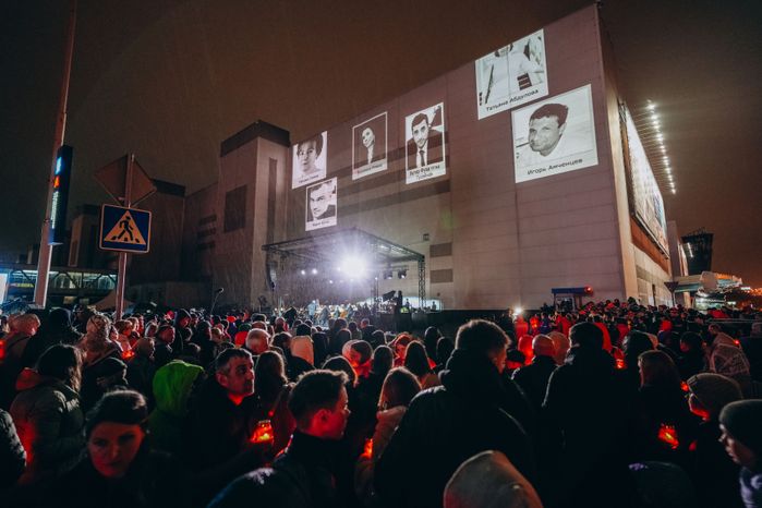 Акция памяти «Журавли» прошла на девятый день после теракта в "Крокус Сити Холле"