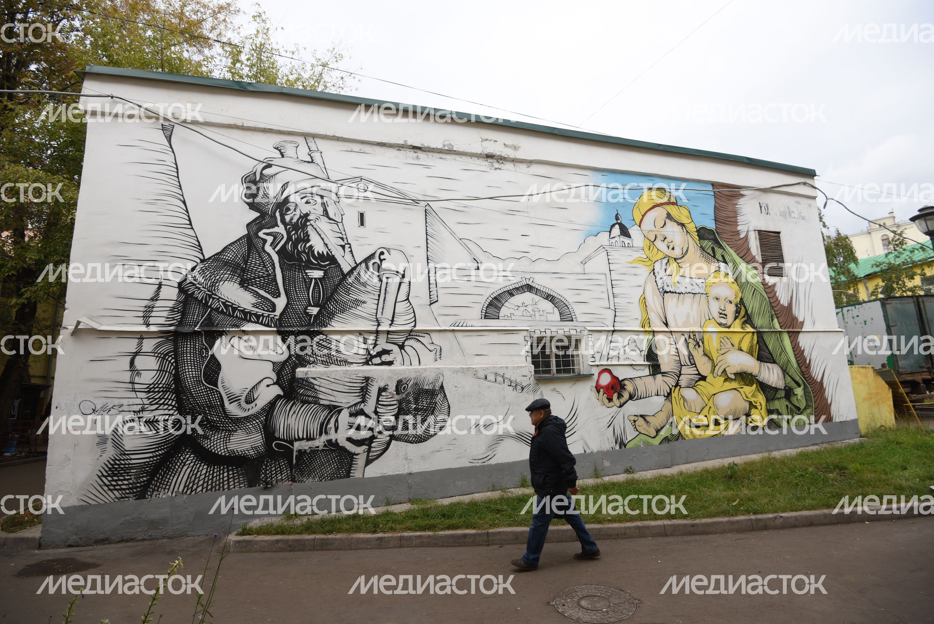 Граффити на улицах Москвы