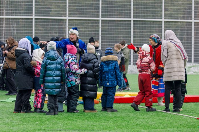 Спортивно-развлекательное мероприятие «Бегущие по снегу» в Кузьминском лесопарке в Котельниках
