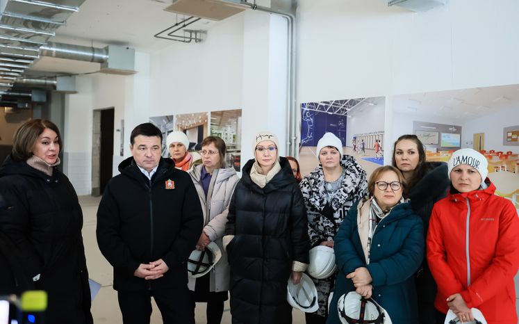 Проверка губернатором строительства школы в Люберцах