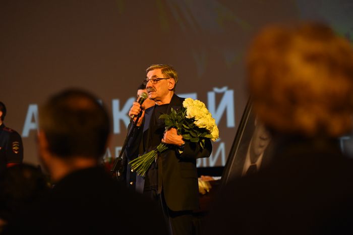 Прощание с актером Алексеем Баталовым в Доме кино в Москве