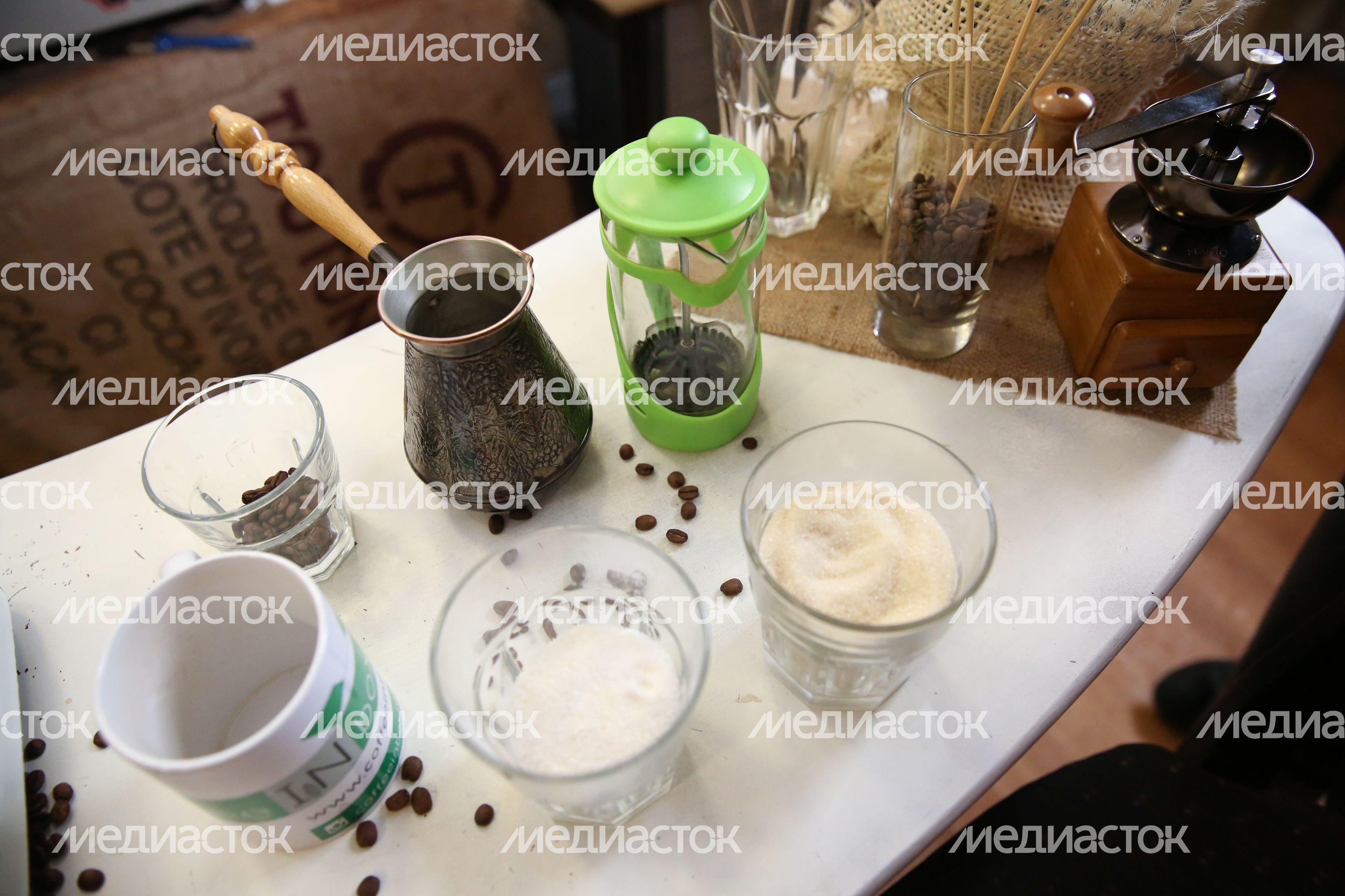 Приготовление раф-кофе
