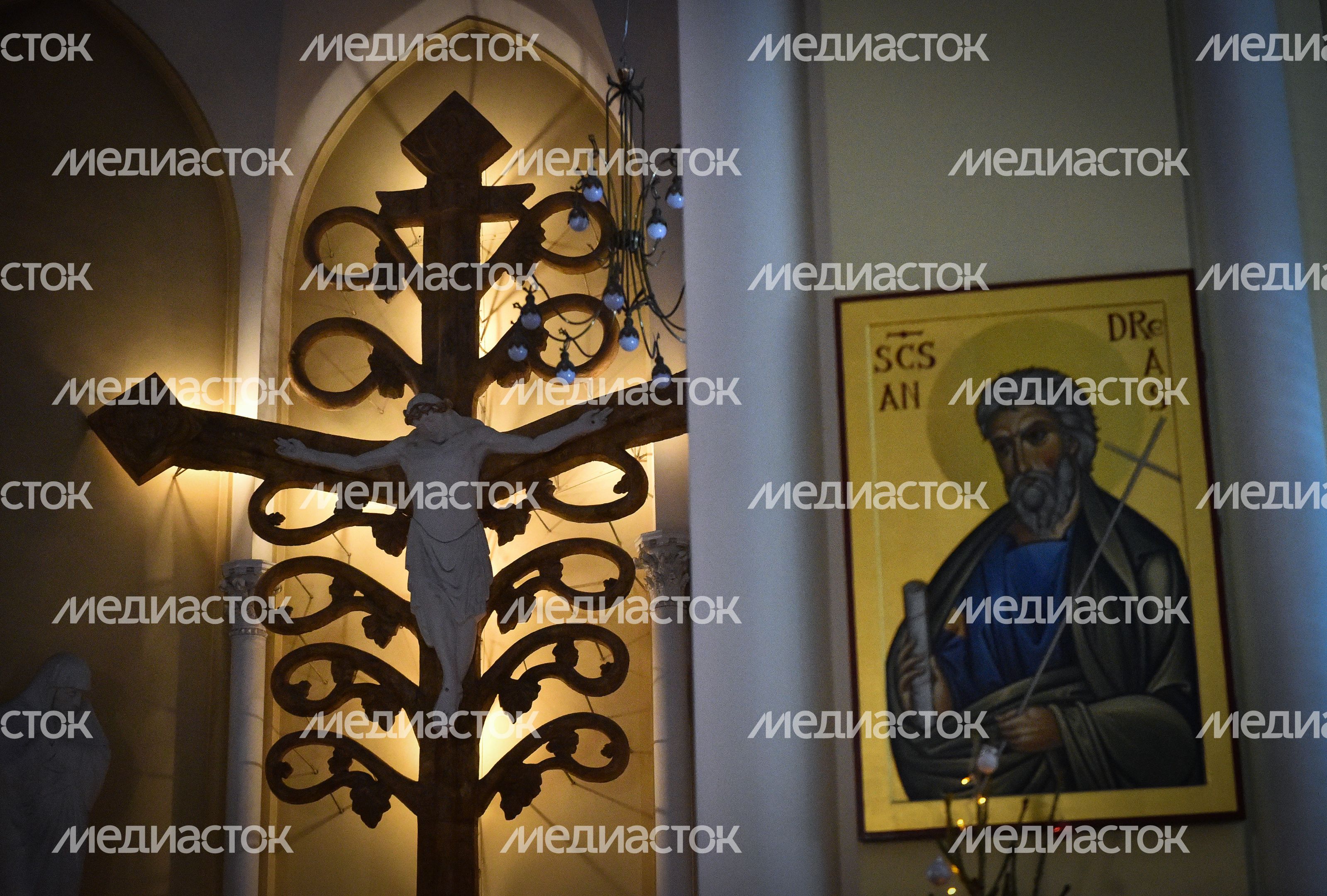 Рождественская служба в кафедральном соборе Непорочного Зачатия Пресвятой Девы Марии