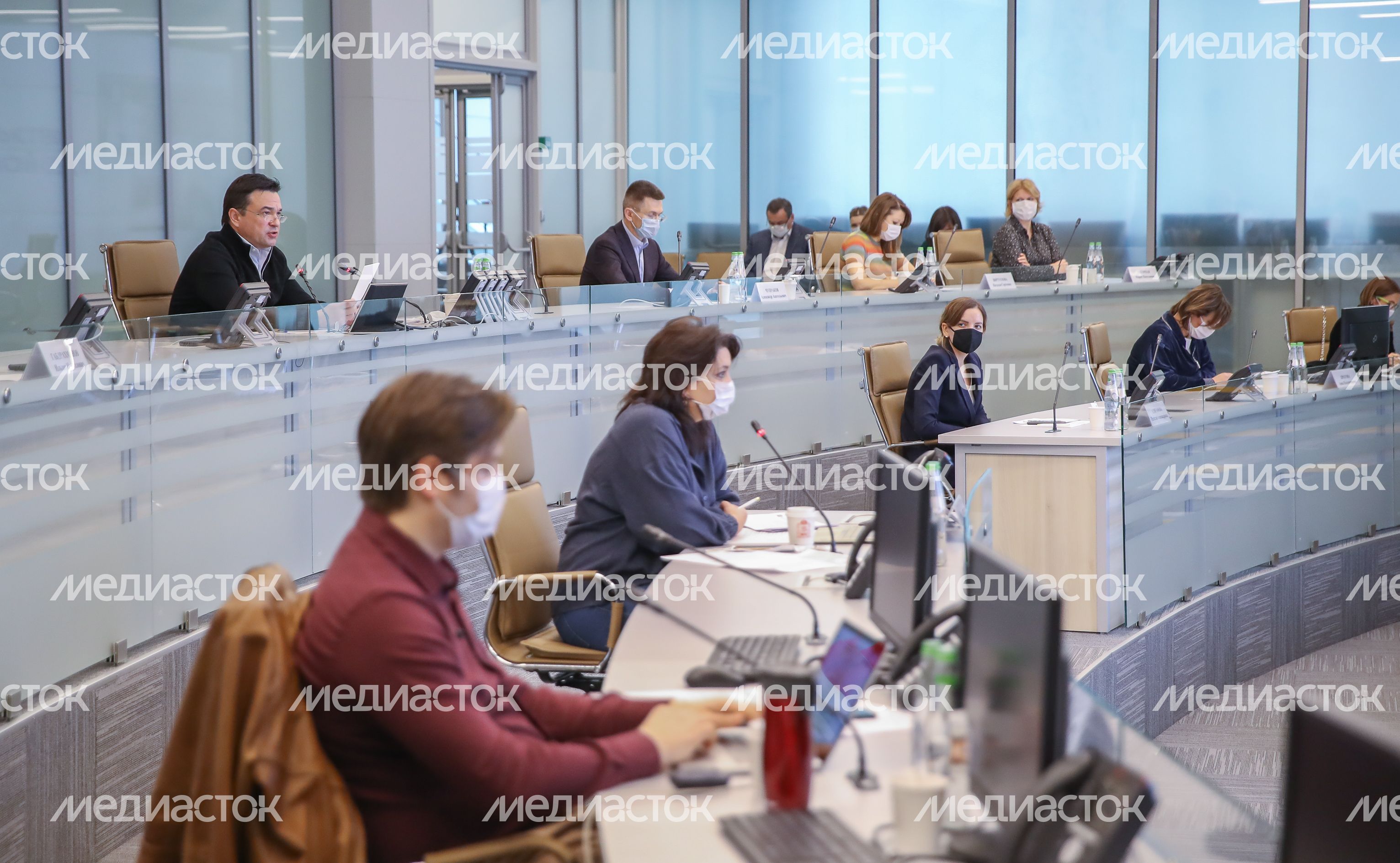 Совещание по вопросам противодействия распространению новой коронавирусной инфекции на территории Московской области