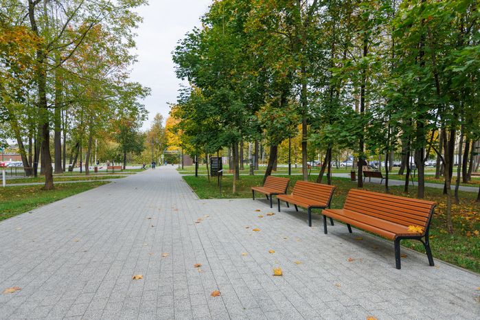 Парк «Киово» в Лобне осенью