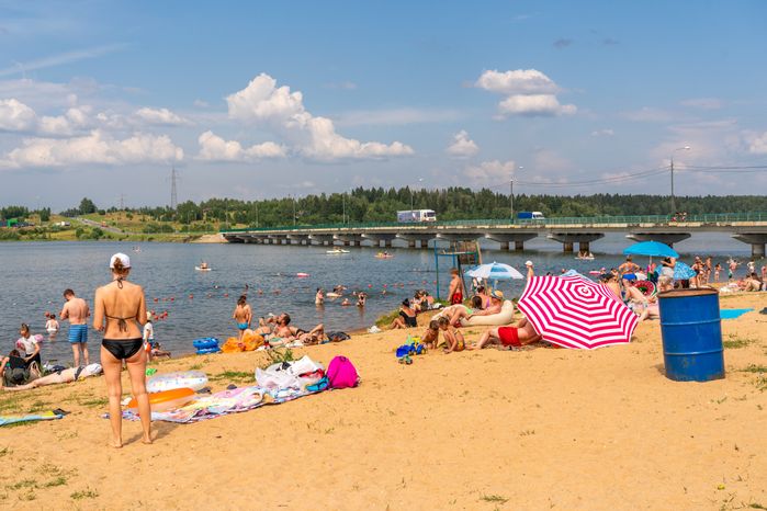 «Ice пляж» на Озеринском водохранилище в Рузе