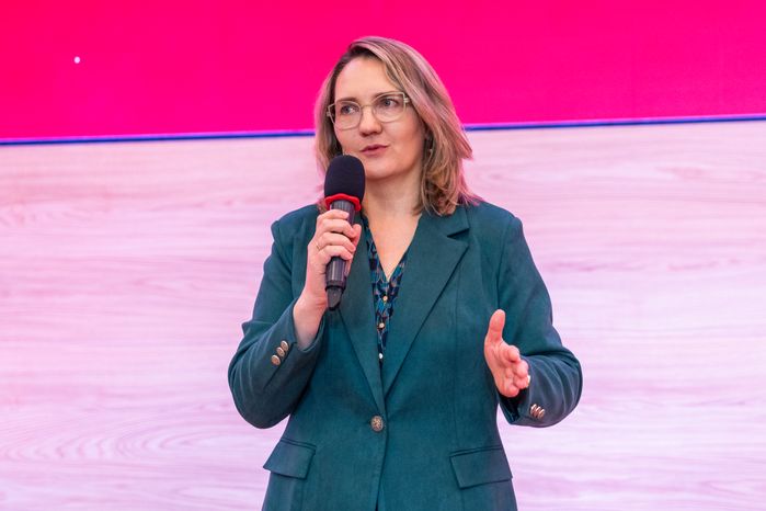 Замминистра ЖКХ Московской области Татьяна Баранчеева на форуме «Управдом» в Красногорске