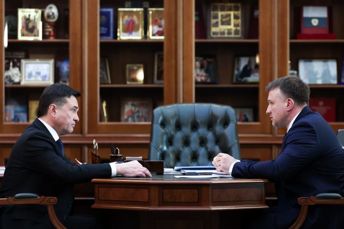 Андрей Воробьев встретился с главой Серпухова Алексеем Шимко