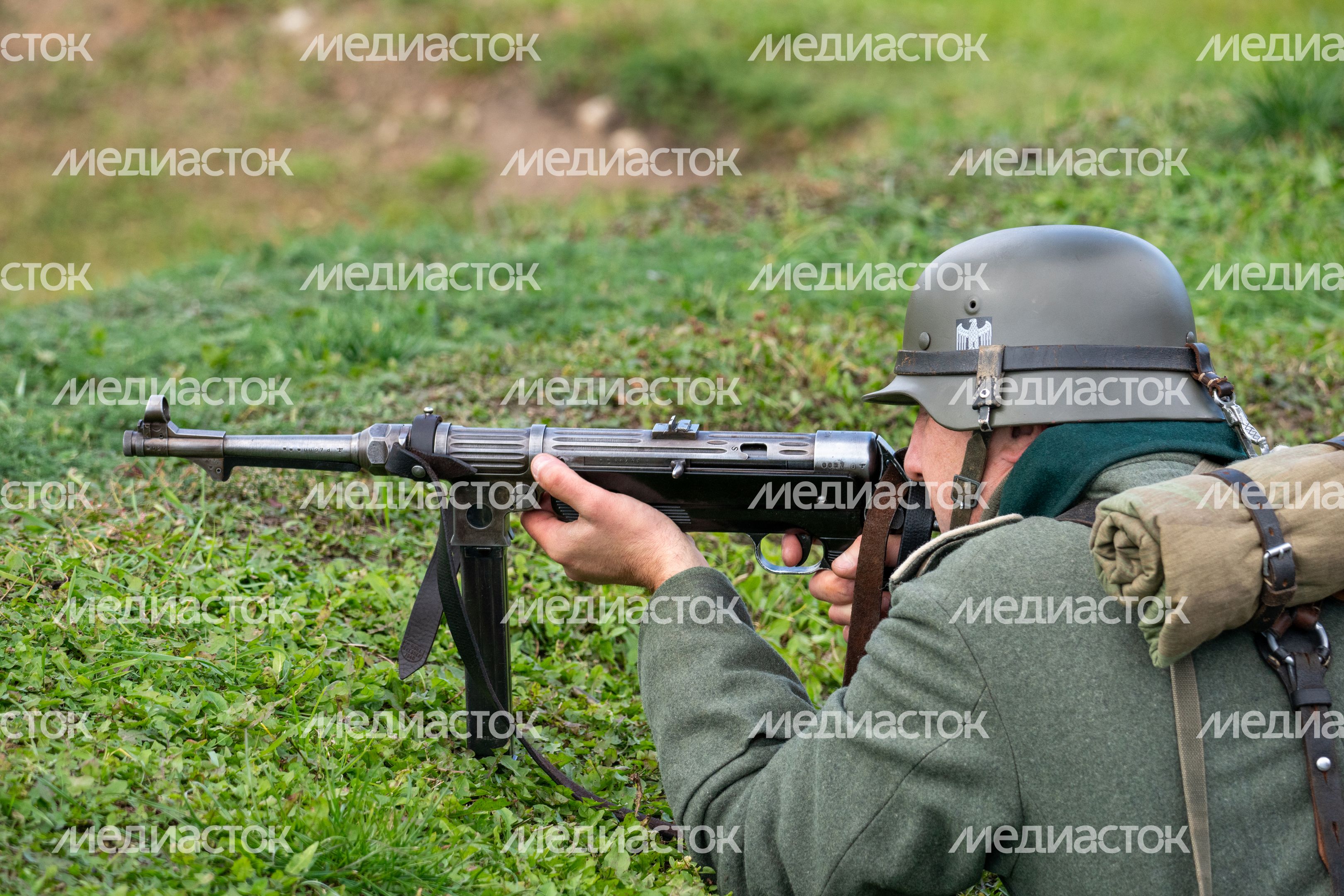 Военно-историческая реконструкция «Последний провыв. Суровая осень 41-го года» в Центральном парке «Патриот»