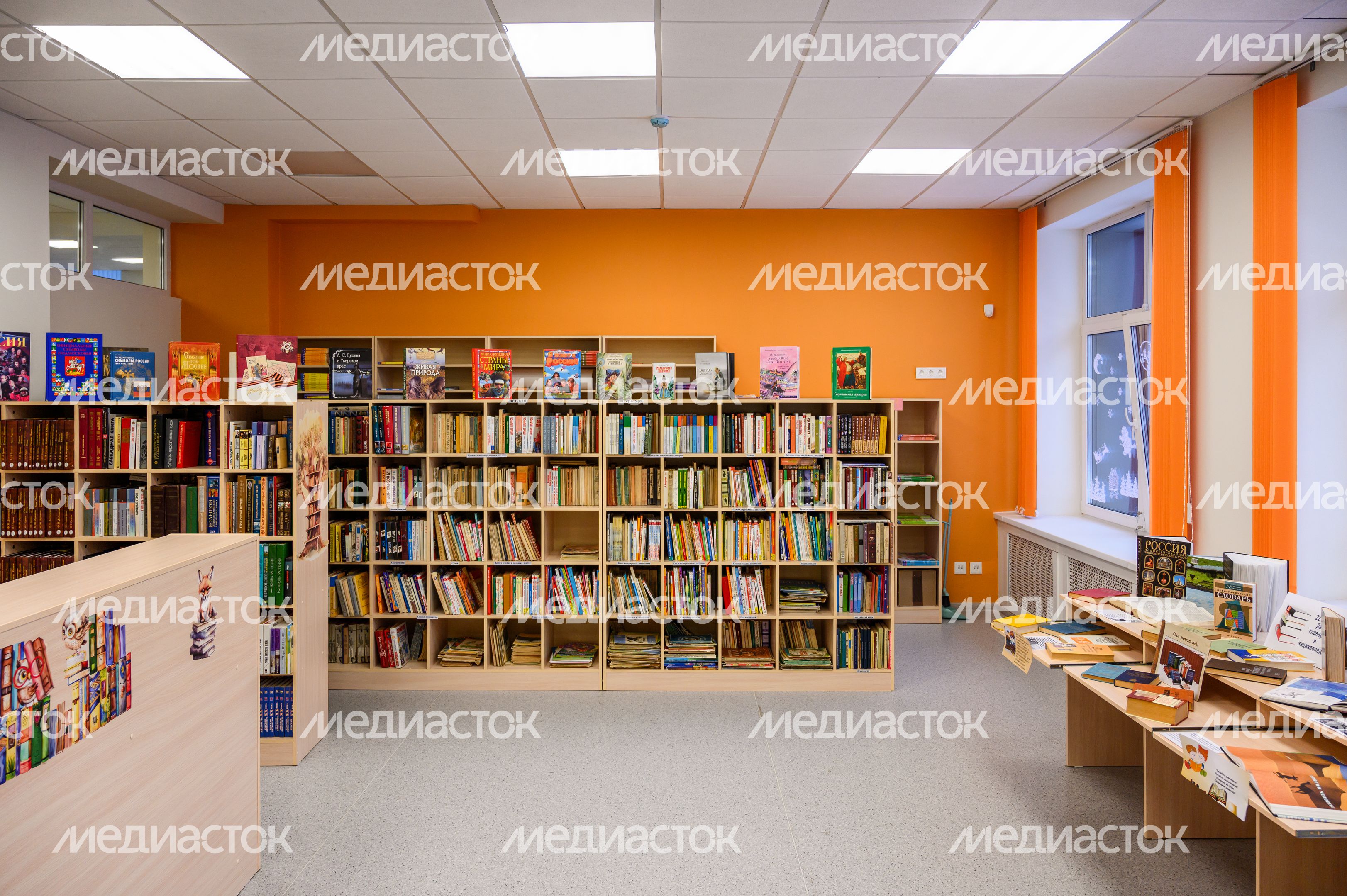Библиотека в образовательном комплексе №11 в микрорайоне Заветы Ильича Пушкинского округа после капремонта Библиотека в образовательном комплексе №11 в микрорайоне Заветы Ильича Пушкинского округа после капремонта