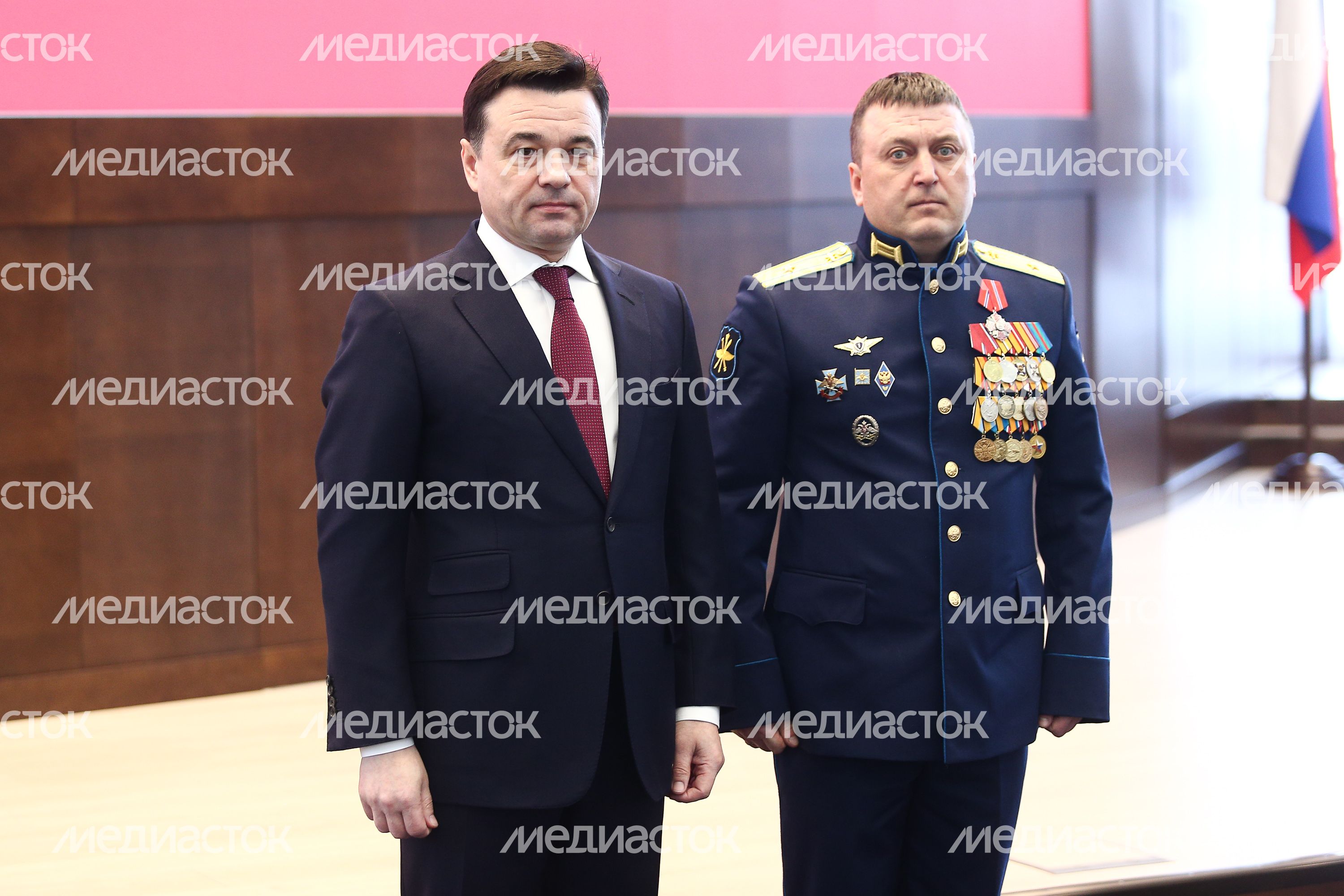 Открытие губернатором Подмосковья торжественного мероприятия, приуроченного ко Дню защитника Отечества
