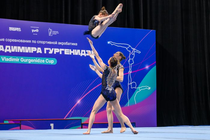 Финал Кубка Гургенидзе по спортивной акробатике в тройках в Одинцово