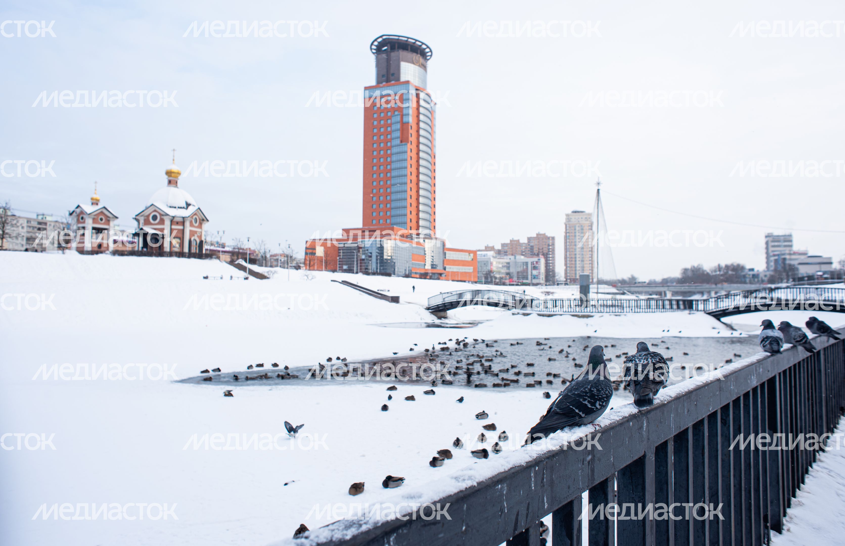 Зимние виды города Щелково