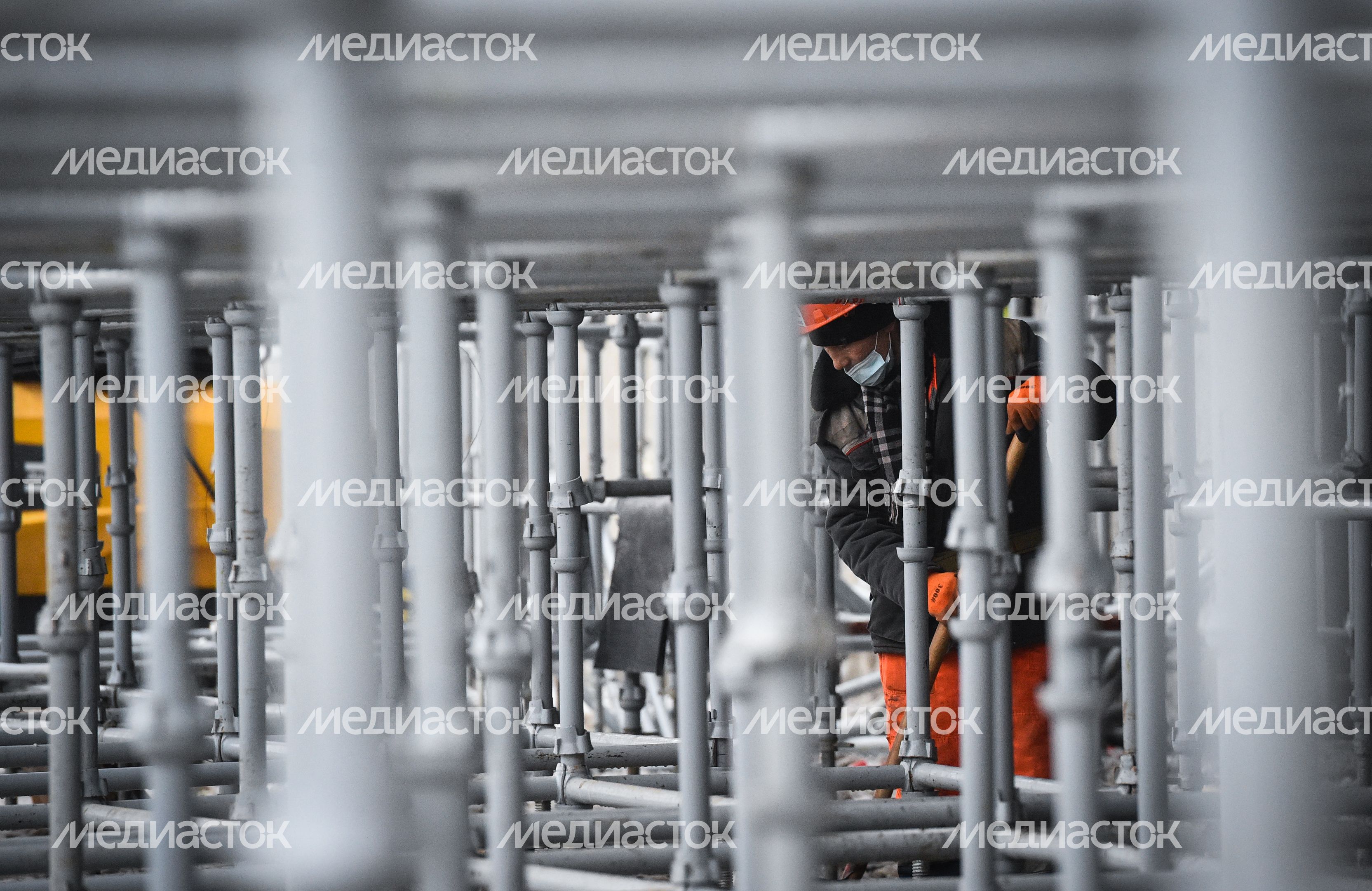 Строительные работы Центра самбо и Центра бокса в «Лужниках»