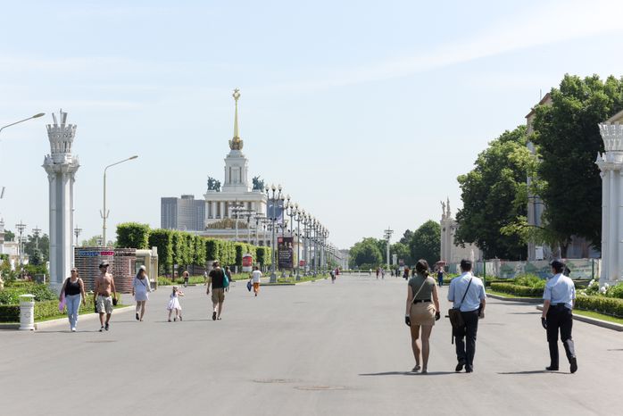 Жаркая погода в Москве