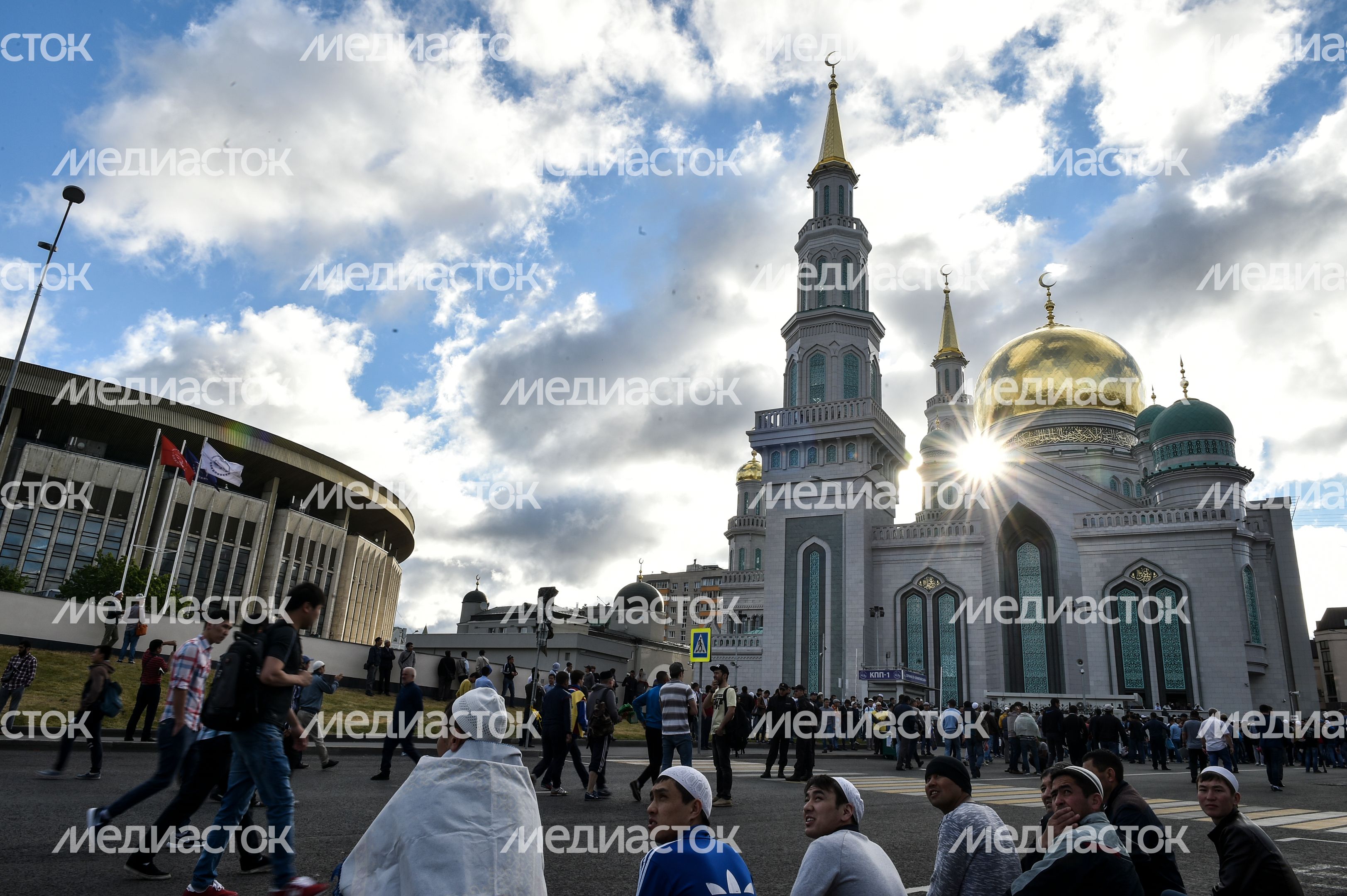 Празднование Ураза-Байрама в Москве