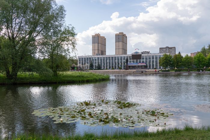 Пруд Баранка на Центральной площади Одинцово