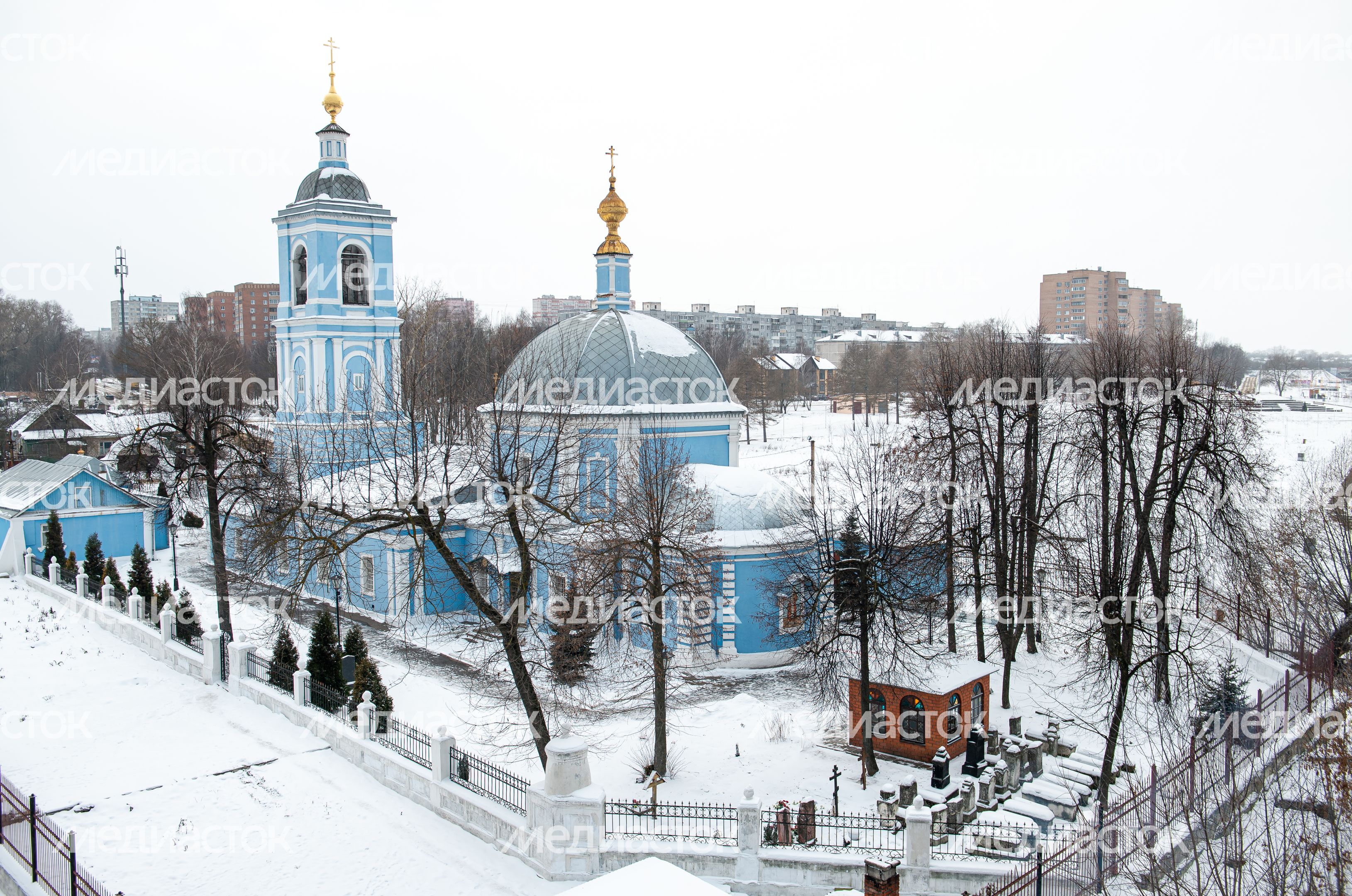 Зимние виды города Воскресенск