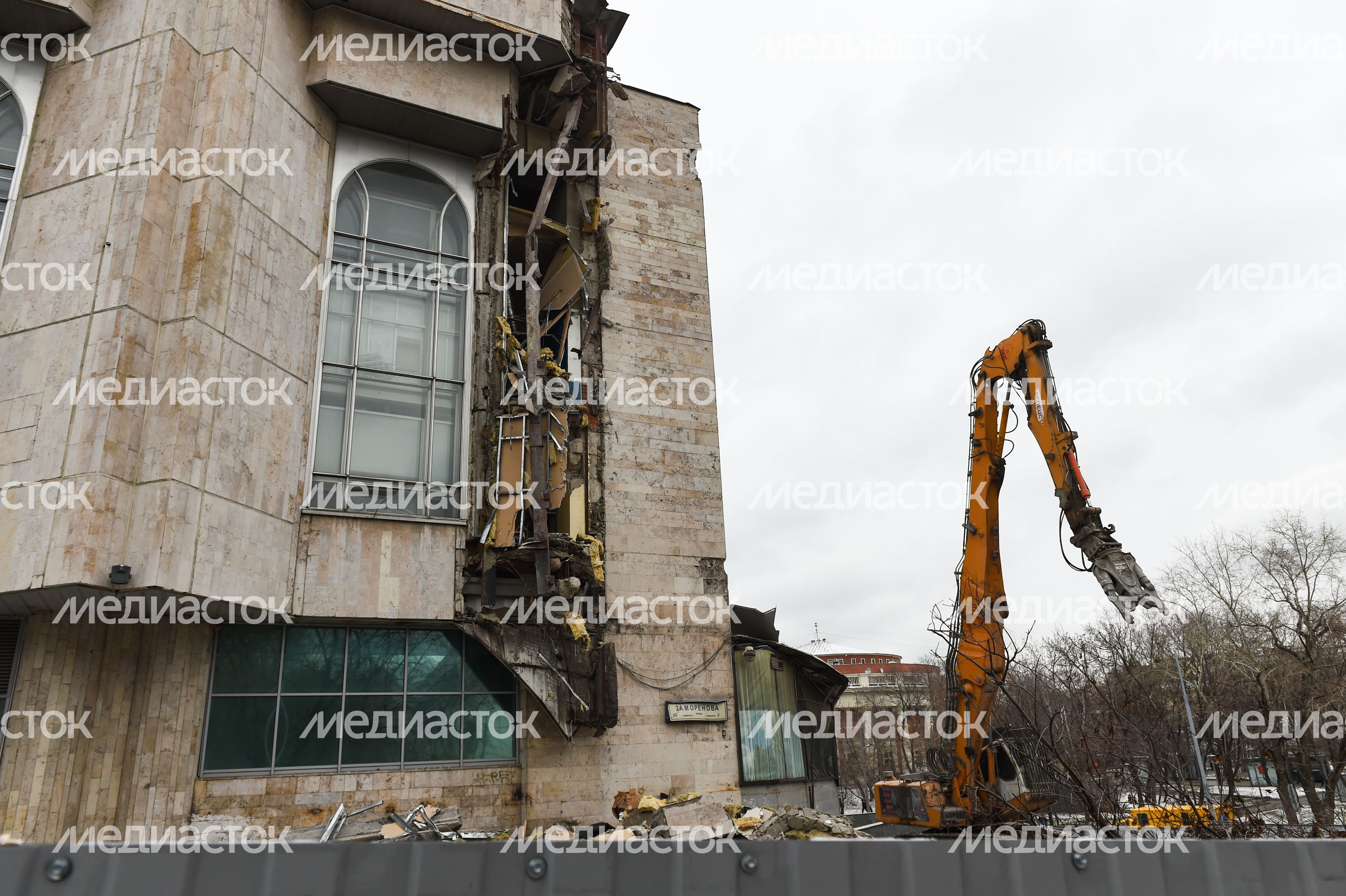 Снос кинотеатра «Соловей» в Москве